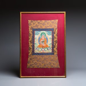 A Tibetan 'Shakyamuni Buddha' thangka — photo 2