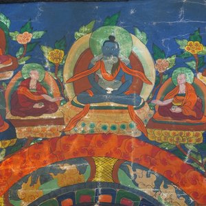 A Tibetan tangka, 19th C. — photo 3