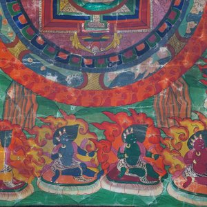 A Tibetan tangka, 19th C. — photo 4