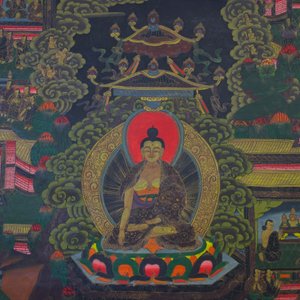 A Tibetan tangka, 19th C. — photo 3