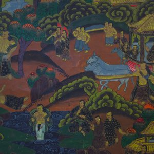 A Tibetan tangka, 19th C. — photo 4