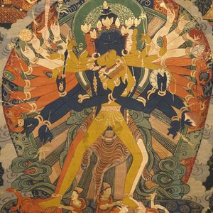 A Tibetan thangka depicting Chakrasamvara, 19/20th C. — photo 5