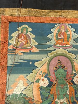 A Tibetan thangka depicting Green Tara, 19th C. — photo 3