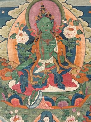 A Tibetan thangka depicting Green Tara, 19th C. — photo 6