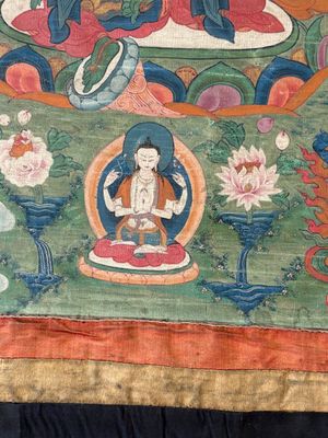 A Tibetan thangka depicting Green Tara, 19th C. — photo 8
