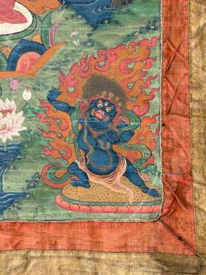 A Tibetan thangka depicting Green Tara, 19th C. — photo 9