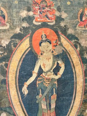 A Tibetan thangka depicting Padmapani, 19th C. — photo 2