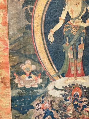 A Tibetan thangka depicting Padmapani, 19th C. — photo 5