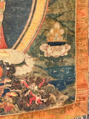 A Tibetan thangka depicting Padmapani, 19th C. — photo 7