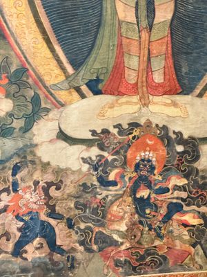 A Tibetan thangka depicting Padmapani, 19th C. — photo 8