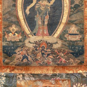 A Tibetan thangka depicting Padmapani, 19th C. — photo 2