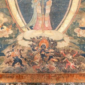 A Tibetan thangka depicting Padmapani, 19th C. — photo 3
