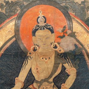 A Tibetan thangka depicting Padmapani, 19th C. — photo 4