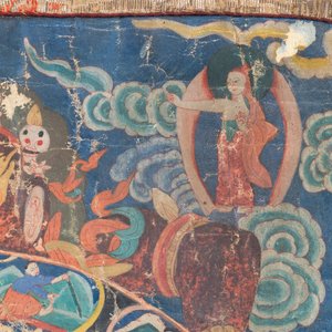 A Tibetan thangka depicting the Wheel of Life, Bhavacakra, 19th C. — photo 3