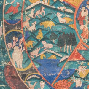 A Tibetan thangka depicting the Wheel of Life, Bhavacakra, 19th C. — photo 7