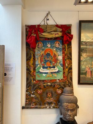 A Tibetan 'Vajradhara Yab Yum' thangka, 19/20th C. — foto 1