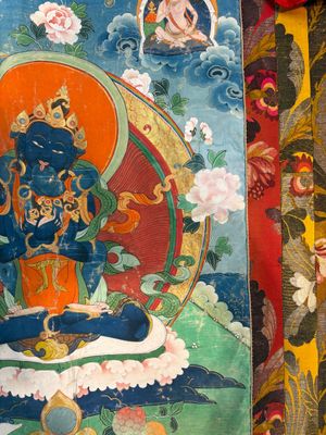 A Tibetan 'Vajradhara Yab Yum' thangka, 19/20th C. — foto 11