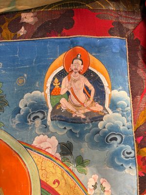 A Tibetan 'Vajradhara Yab Yum' thangka, 19/20th C. — foto 5