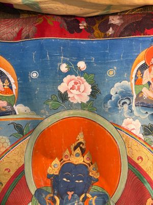 A Tibetan 'Vajradhara Yab Yum' thangka, 19/20th C. — foto 6