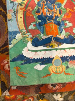 A Tibetan 'Vajradhara Yab Yum' thangka, 19/20th C. — foto 10
