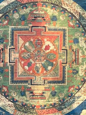 A Tibetan 'Vajrasana Mandala' thangka, 19th C. — foto 3