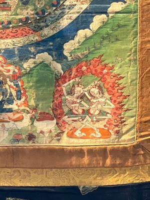 A Tibetan 'Vajrasana Mandala' thangka, 19th C. — foto 7