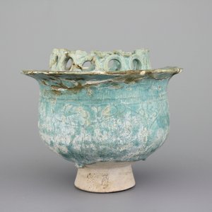 A turquoise  incense burner fragment, Syria or Iran, 14/15th C. — 照片 1