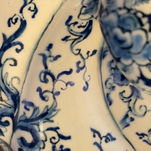 A twisted Dutch Delft blue and white candlestick, late 17th C. — photo 11
