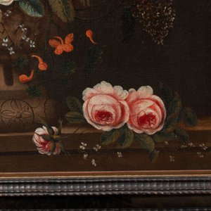 A. v. Wijk (Dutch school): 'Still life with flowers', oil on canvas, 17th C. — photo 4