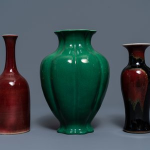 A varied collection monochrome Chinese porcelain wares, 19/20th C. — photo 17