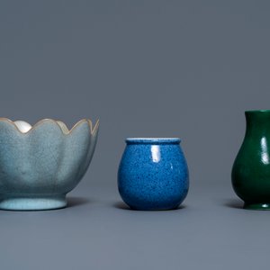 A varied collection monochrome Chinese porcelain wares, 19/20th C. — photo 4