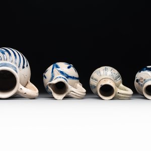 A varied collection of 10 Westerwald stoneware jugs, 17th C. and later — photo 24