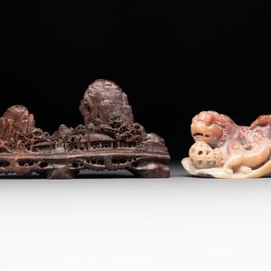 A varied collection of 11 Chinese jade and soapstone carvings, 19/20th C. — foto 20