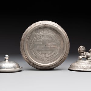A varied collection of 12 Chinese export silver wares, 19/20th C. — photo 4