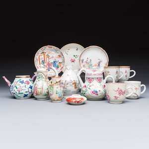 A varied collection of 13 Chinese famille rose wares, Yongzheng and later — foto 1