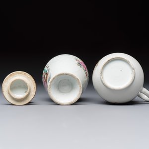A varied collection of 13 Chinese famille rose wares, Yongzheng/Qianlong — 照片 27