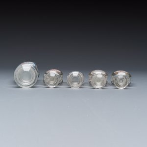 A varied collection of 14 glass apothecary bottles — photo 6