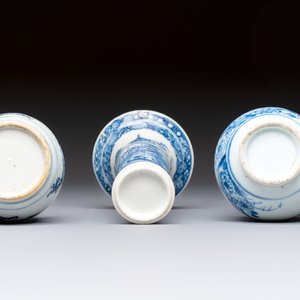 A varied collection of 18 Chinese famille rose, blue and white wares, 18/19th C. — photo 11