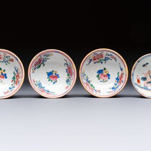A varied collection of 18 Chinese famille rose, blue and white wares, 18/19th C. — photo 20