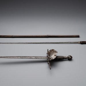 A varied collection of 4 European swords and a walking stick-blade, 17/19th C. — 照片 4