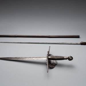 A varied collection of 4 European swords and a walking stick-blade, 17/19th C. — 照片 5