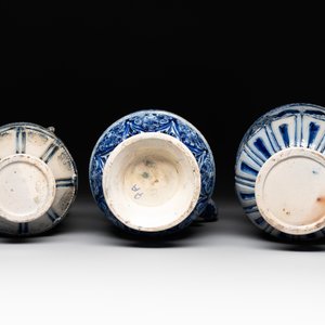 A varied collection of 8 Westerwald stoneware jugs, 19th C. — photo 13