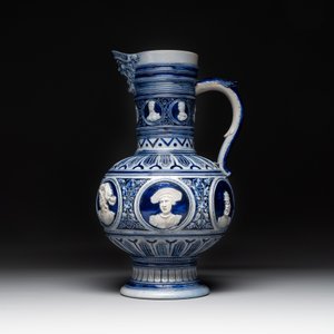 A varied collection of 8 Westerwald stoneware jugs, 19th C. — photo 2