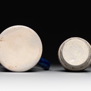 A varied collection of 8 Westerwald stoneware jugs, 19th C. — photo 25