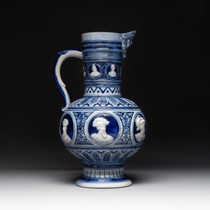 A varied collection of 8 Westerwald stoneware jugs, 19th C. — photo 3