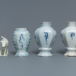 A varied collection of blue and white Dutch Delft and other pottery, 18th C. and later — photo 5