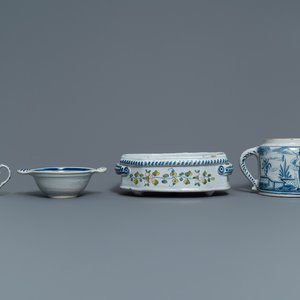 A varied collection of blue and white Dutch Delft and other pottery, 18th C. and later — photo 8