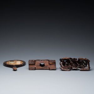 A varied collection of Chinese and Tibetan bronze, brass and wood objects, 19/20th C. — 照片 7