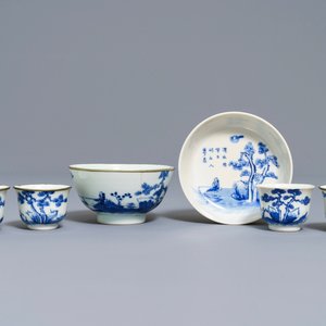 A varied collection of Chinese 'Bleu de Hue' Vietnamese market wares, 19th C. — photo 1