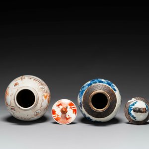 A varied collection of Chinese blue and white and famille rose porcelain, Qianlong and later — 照片 8